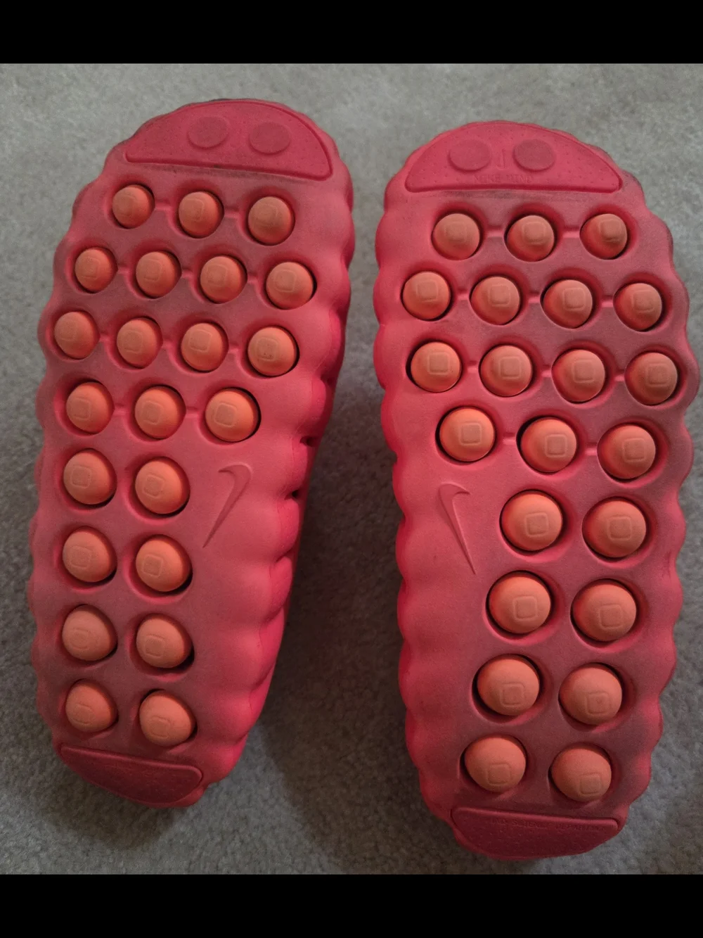 Nike Mind 001 Solar Red Slides Mens 8/Womens 9